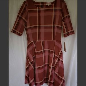 Copper Key Juniors Plaid Dress Size M